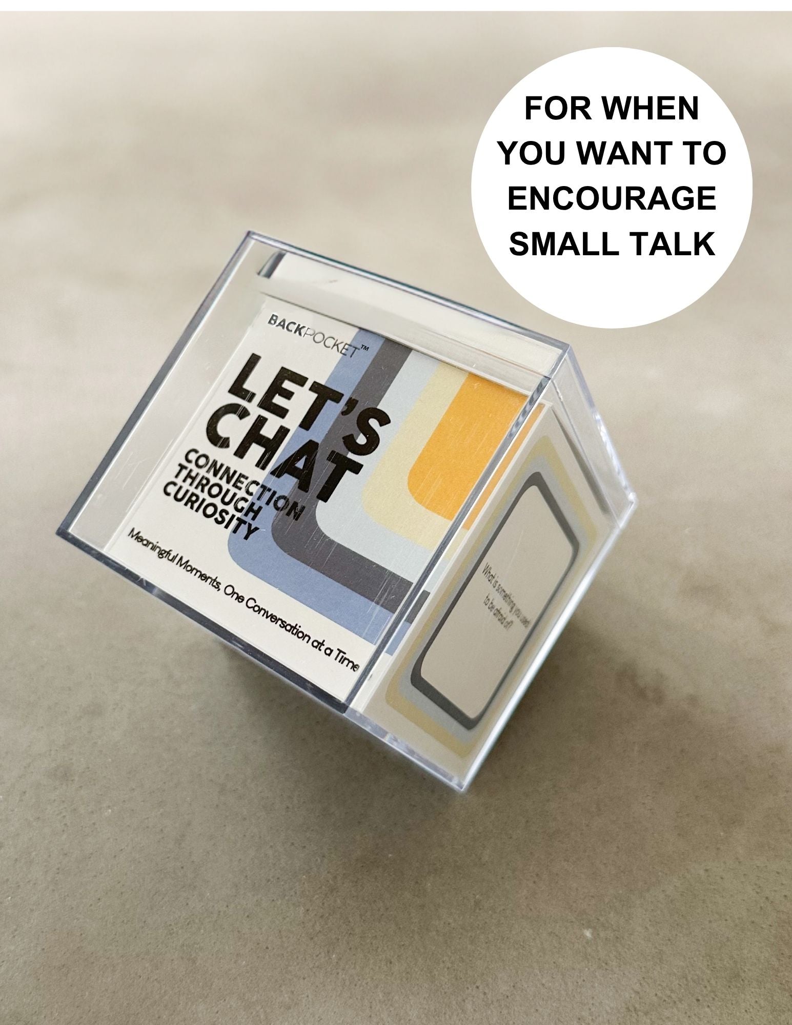 LET’S CHAT | Cards with Prompts to Start Conversations