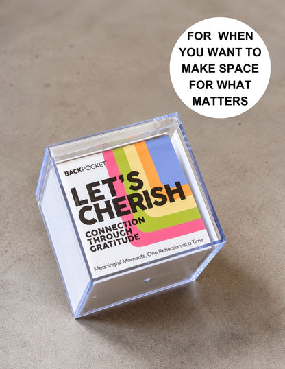 PREORDER: LET’S CHERISH | Cards with Prompts to Foster Gratitude